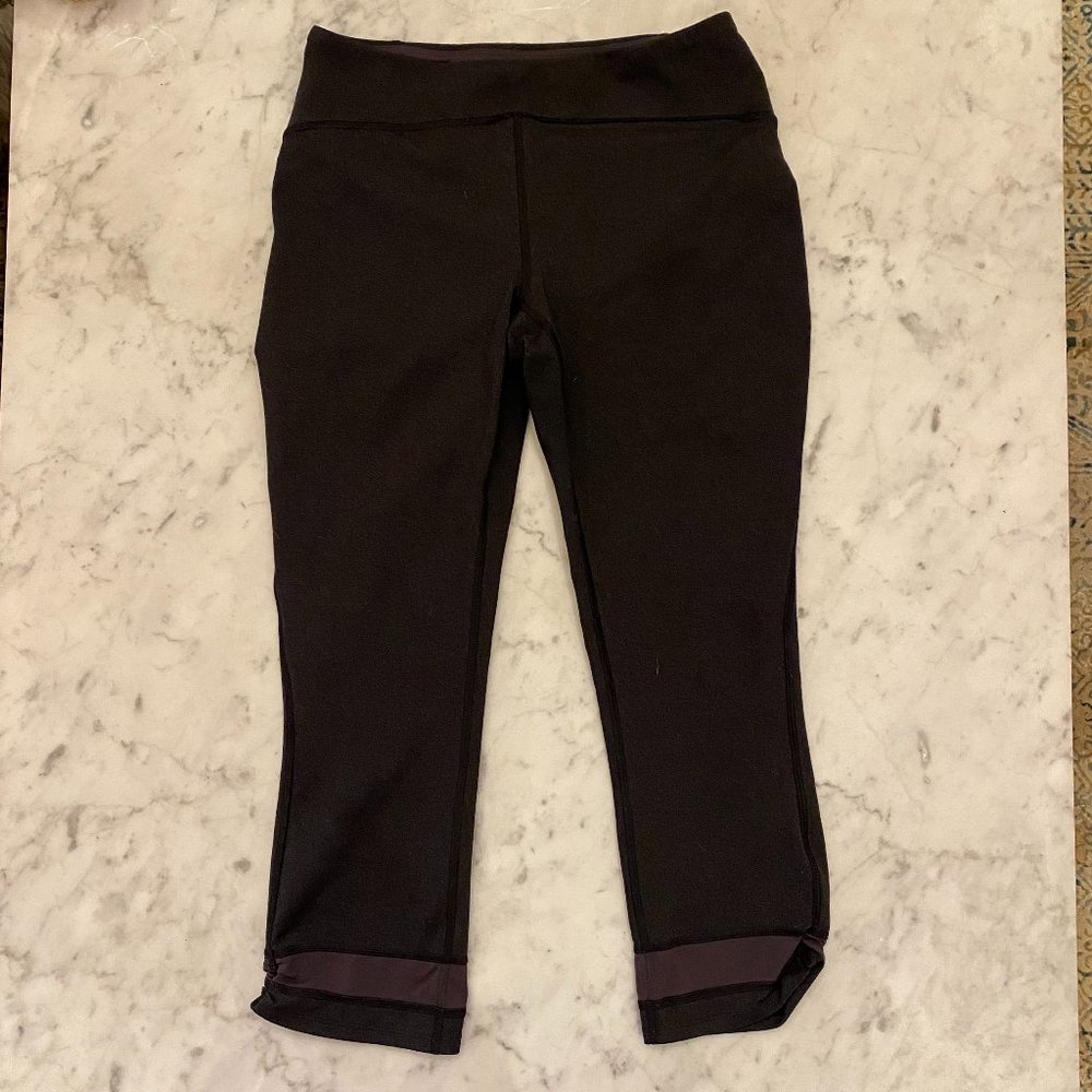 LN Lucy Hatha Collection Black Gray Leggings Small